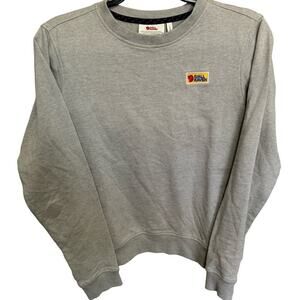 FjallRaven Vardag Sweatshirt Crewneck Pullover Organic Cotton In Grey Size XS